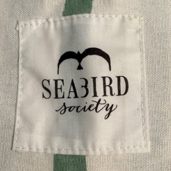 Seabird Society The Motherlode Canvas Mint Tropical Print Tote Bag - Picture 3 of 6